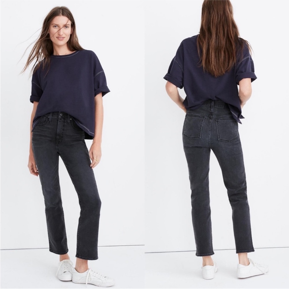 Madewell Slim Demi-Boot Jeans in Harlocke Wash 26